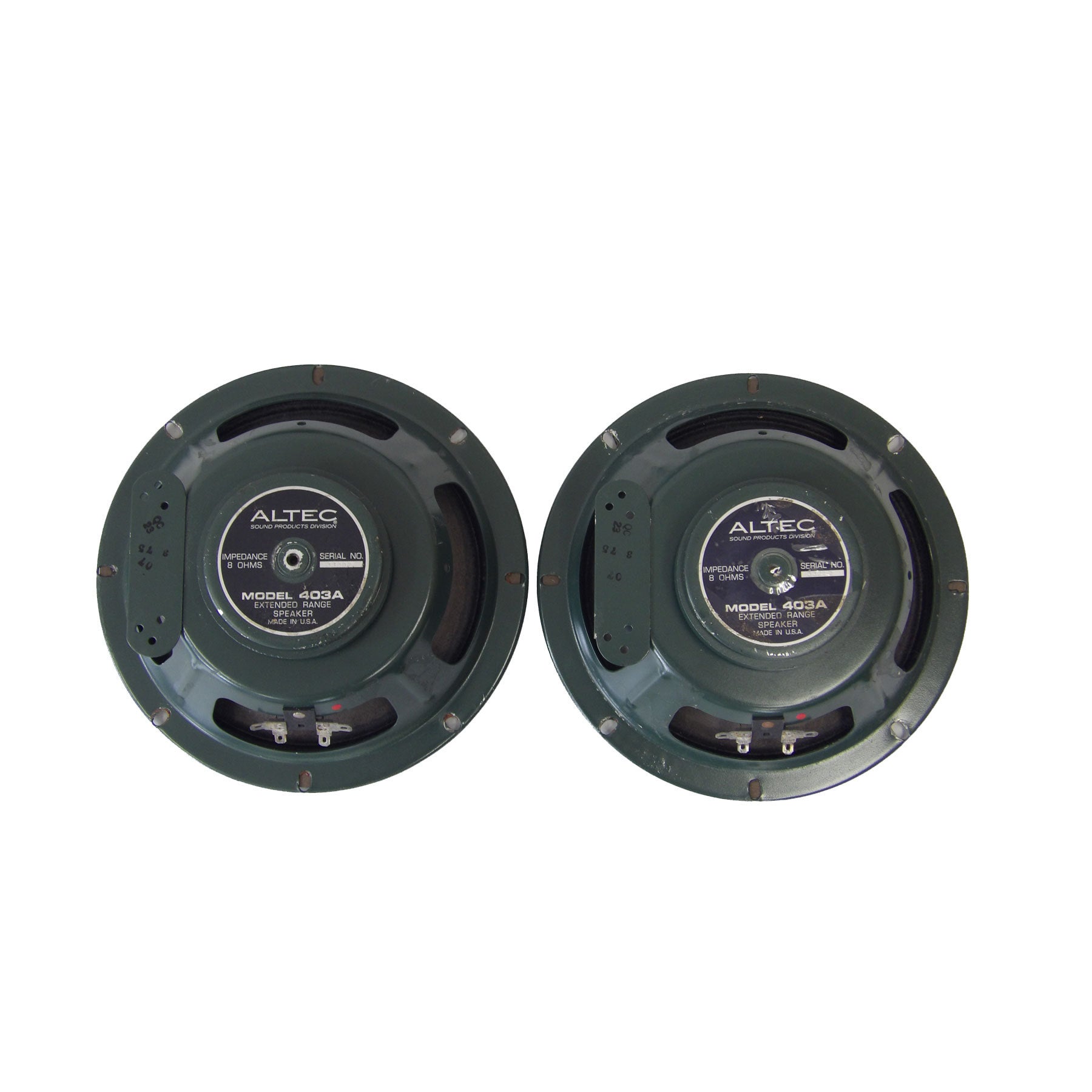 ALTEC 403A 20cmフルレンジ (前期フェライト）ペア | インフラ